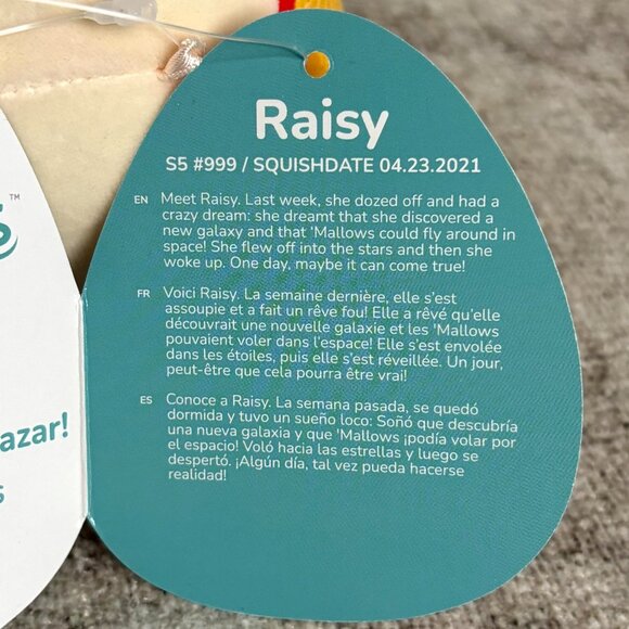 Squishmallow Official Kellytoy Plush Snack Raisy the Ramen Bowl 5" NWT w/ tags - Picture 7 of 7